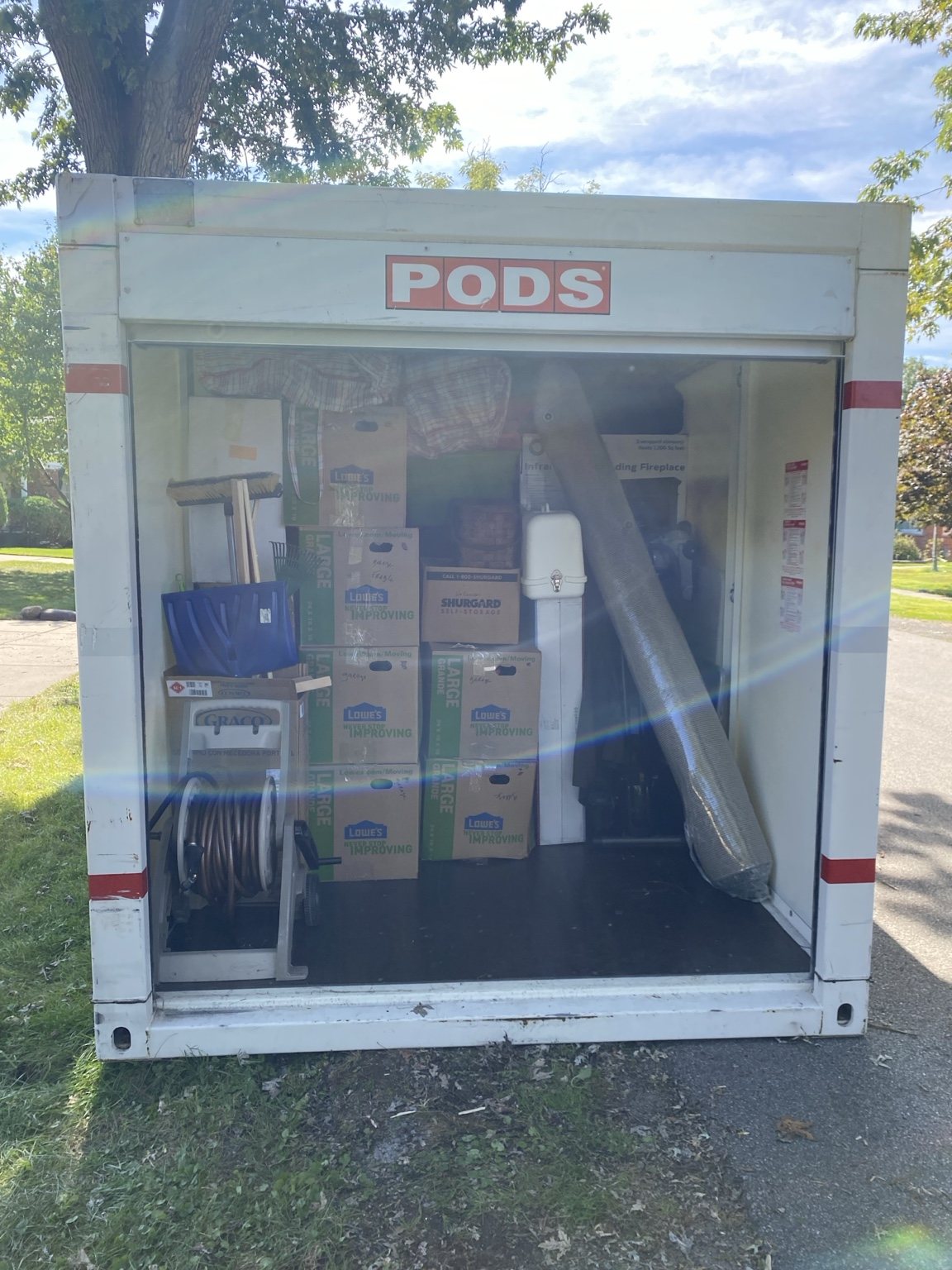 PODS container loaded for a move